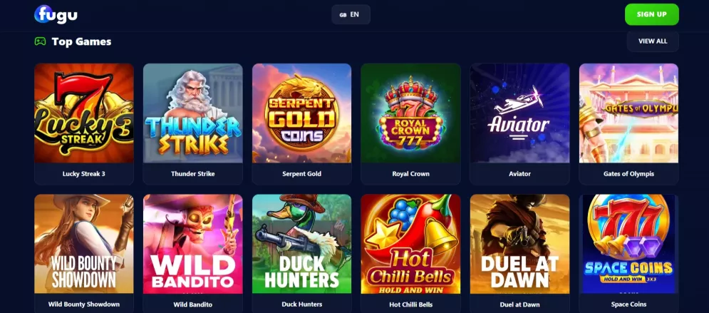 Fugu Casino Willkommensbonus und Freispiele